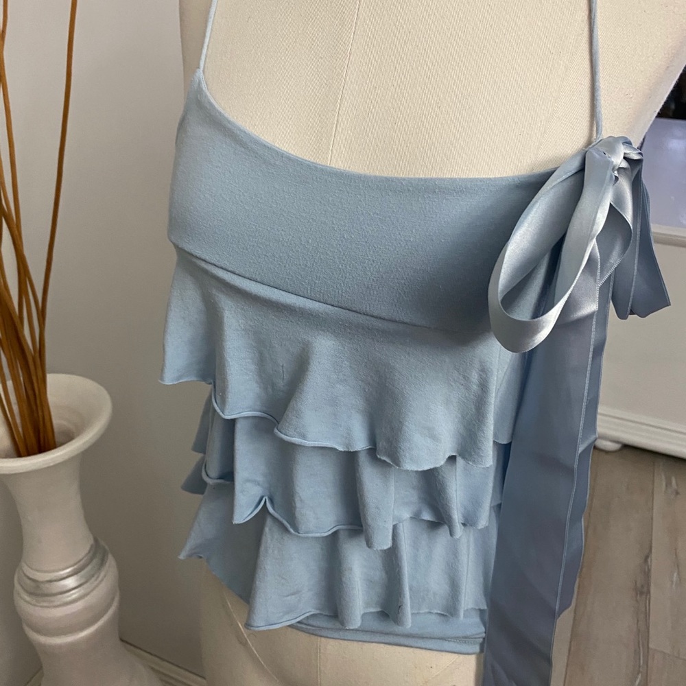Zara top blue M